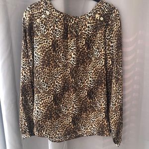 Michael Kors Cheetah Print Blouse
